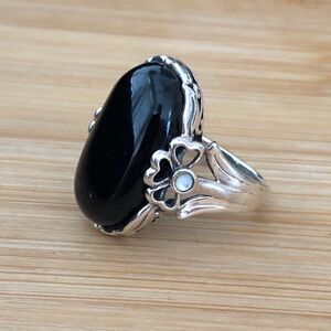 $67  Designer Estate Ring Sterling Silver  Marked SX 925 Thailand  Size 10